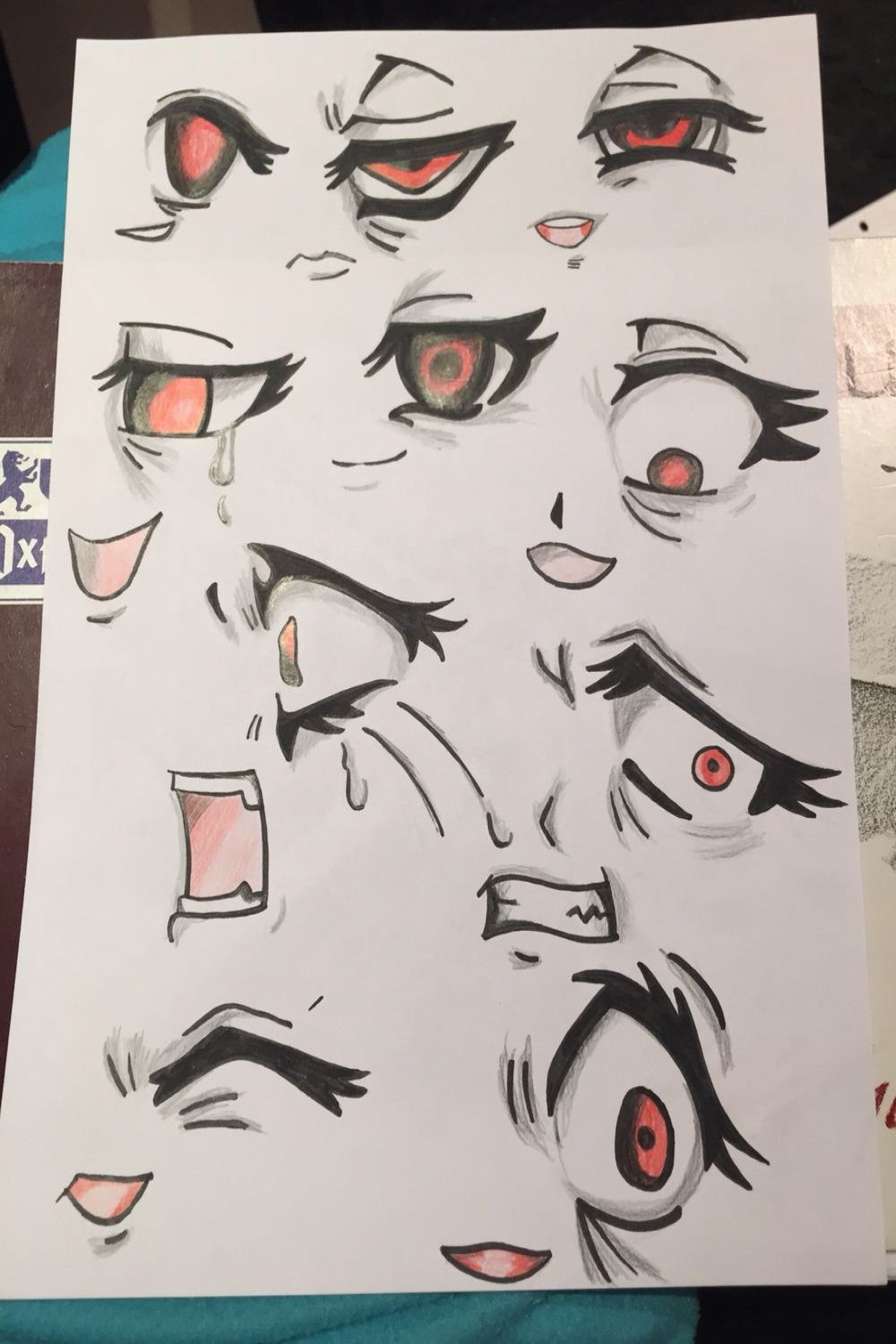 Yandere eyes  Anime drawings tutorials, Drawing expressions, Art