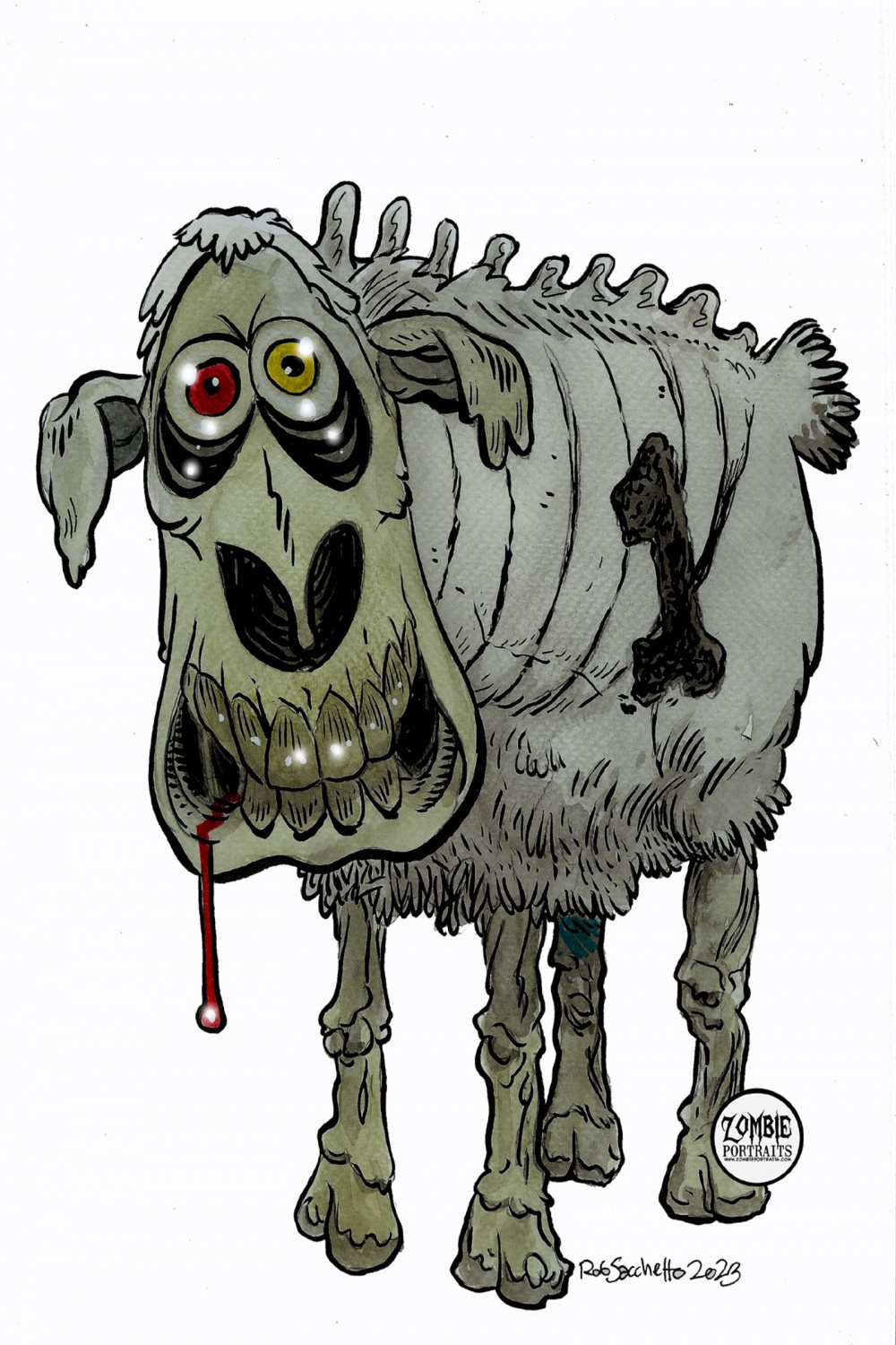 Zombie Art : Serta Sheep #  Rob Sacchetto in   Zombie art