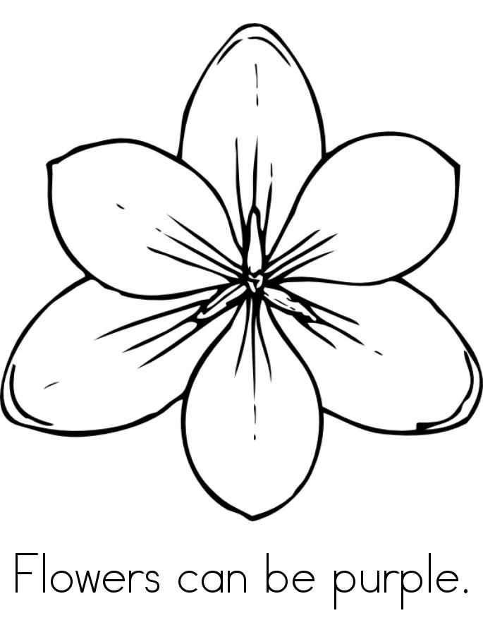 50+ Color Purple Coloring Pages 13