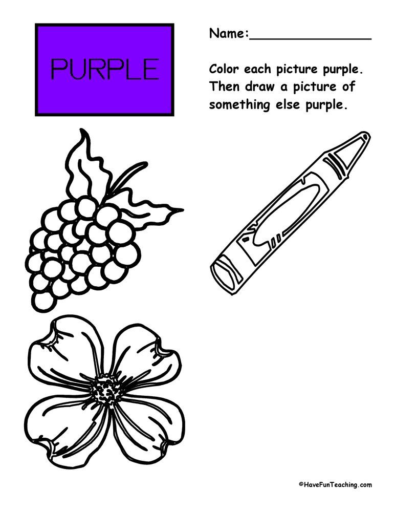 50+ Color Purple Coloring Pages 40