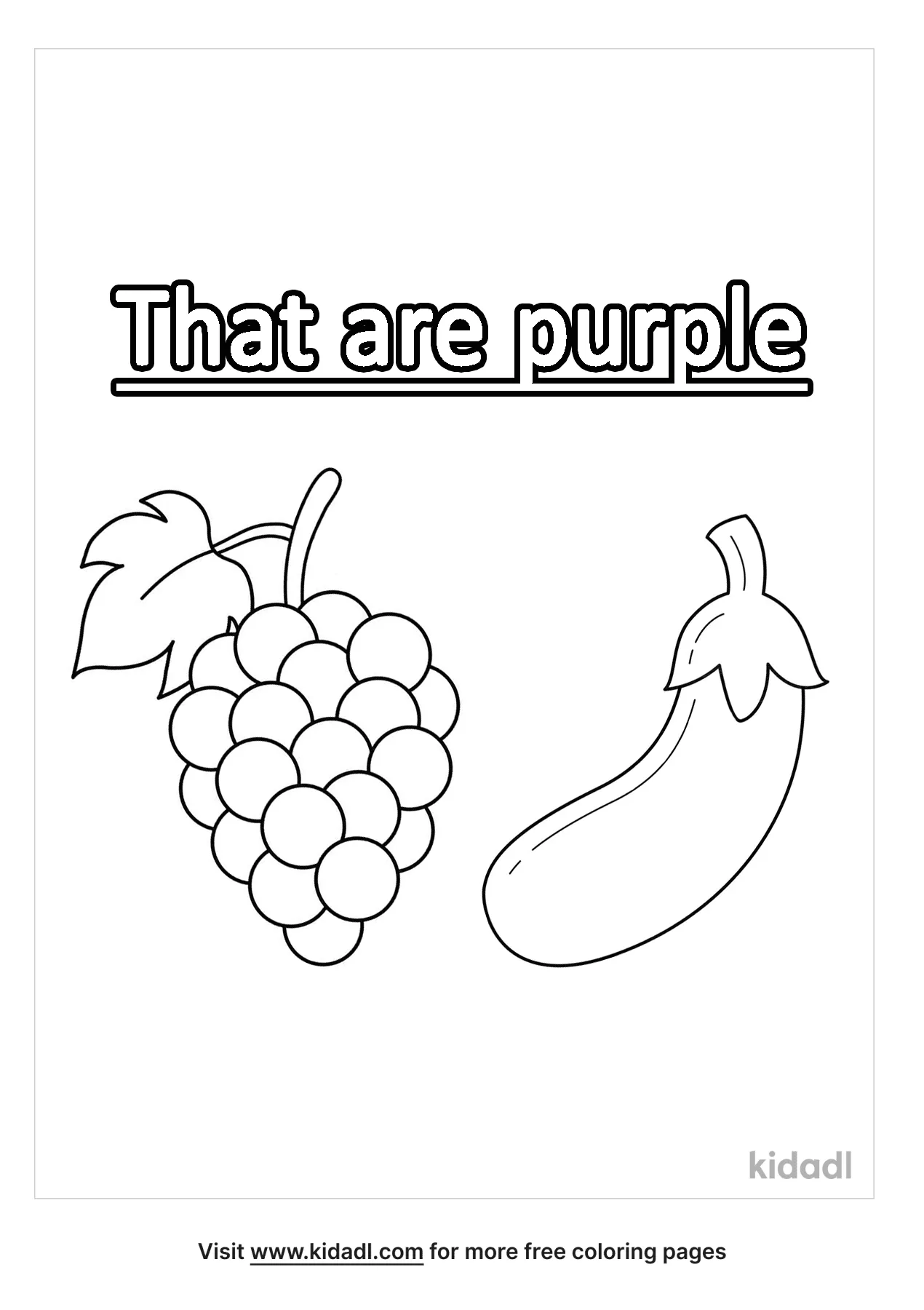 50+ Color Purple Coloring Pages 44