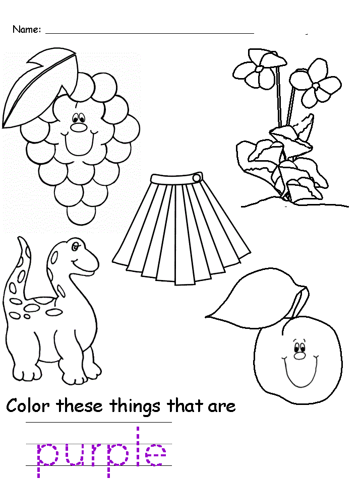 50+ Color Purple Coloring Pages 5
