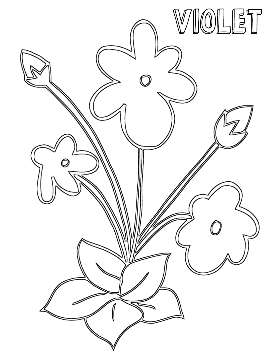 50+ Color Purple Coloring Pages 81