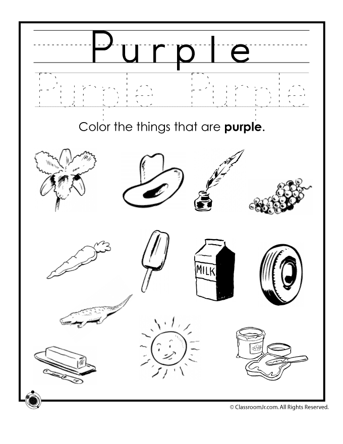 50+ Color Purple Coloring Pages 82