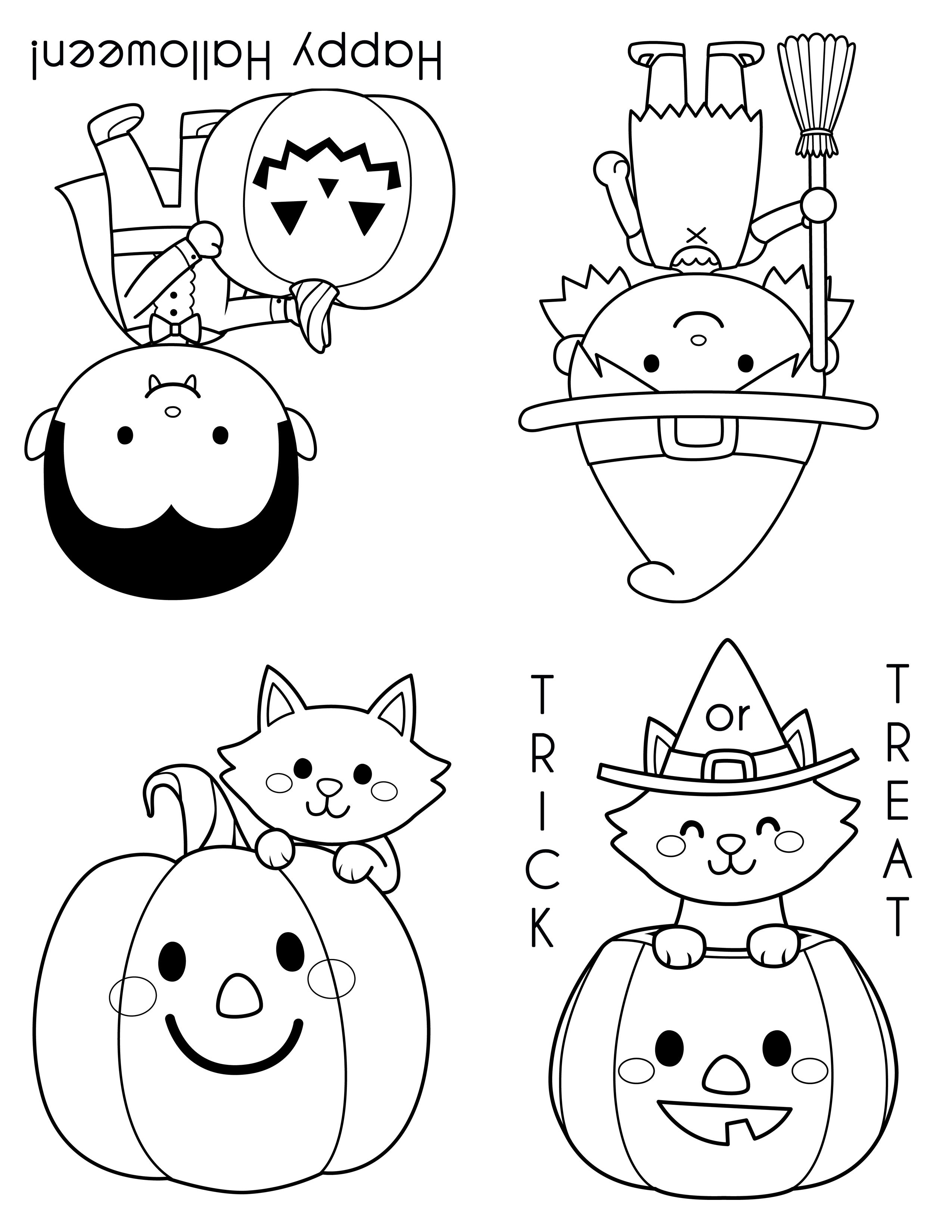 60+ Cute Mini Coloring Pages 26