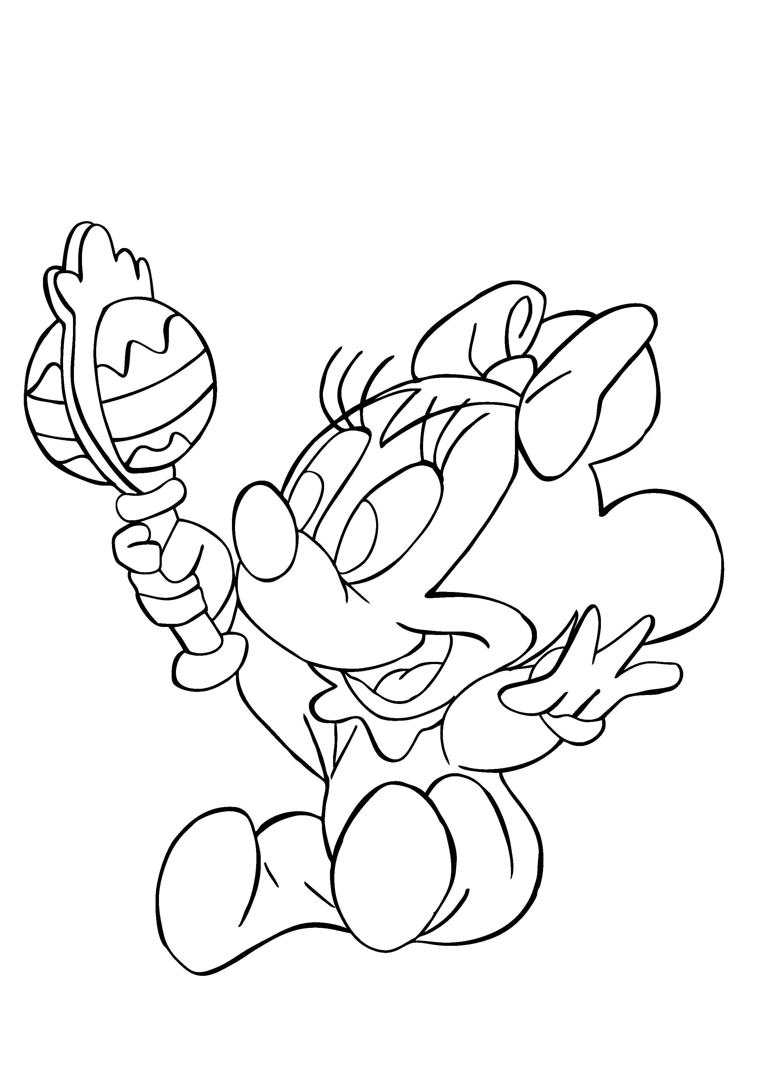 60+ Cute Mini Coloring Pages 49