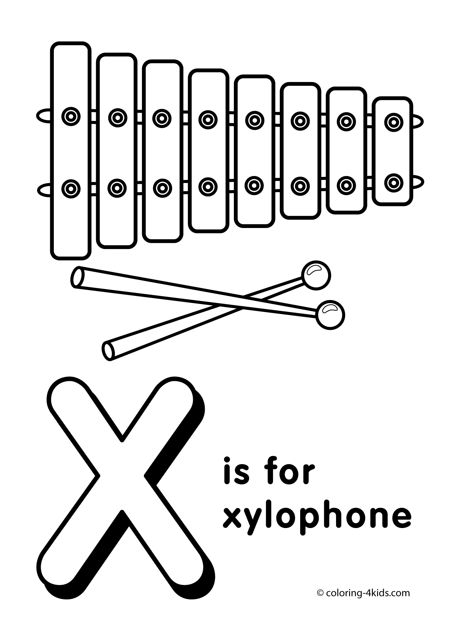 77 Letter X Coloring Pages 1