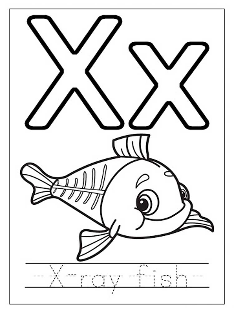 77 Letter X Coloring Pages 12