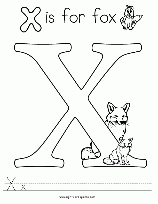 77 Letter X Coloring Pages 13