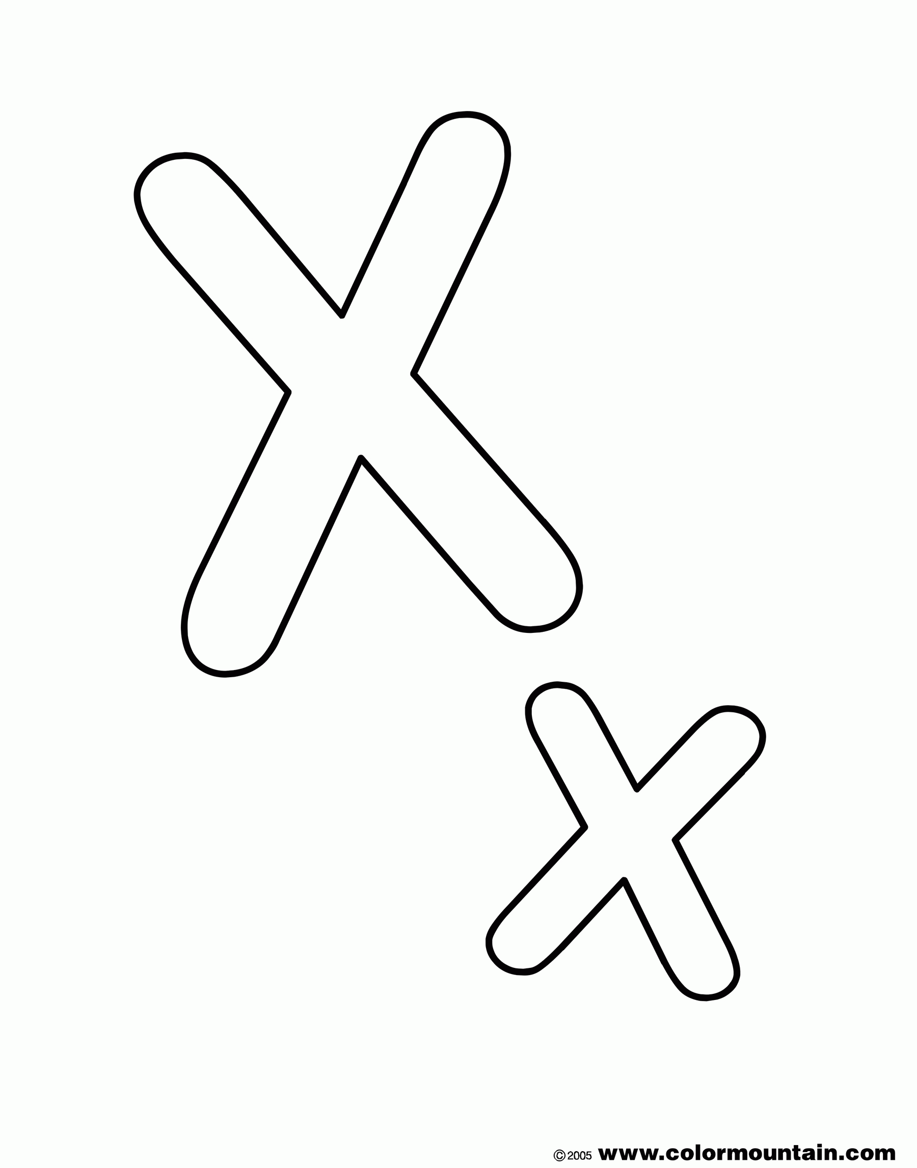 77 Letter X Coloring Pages 14