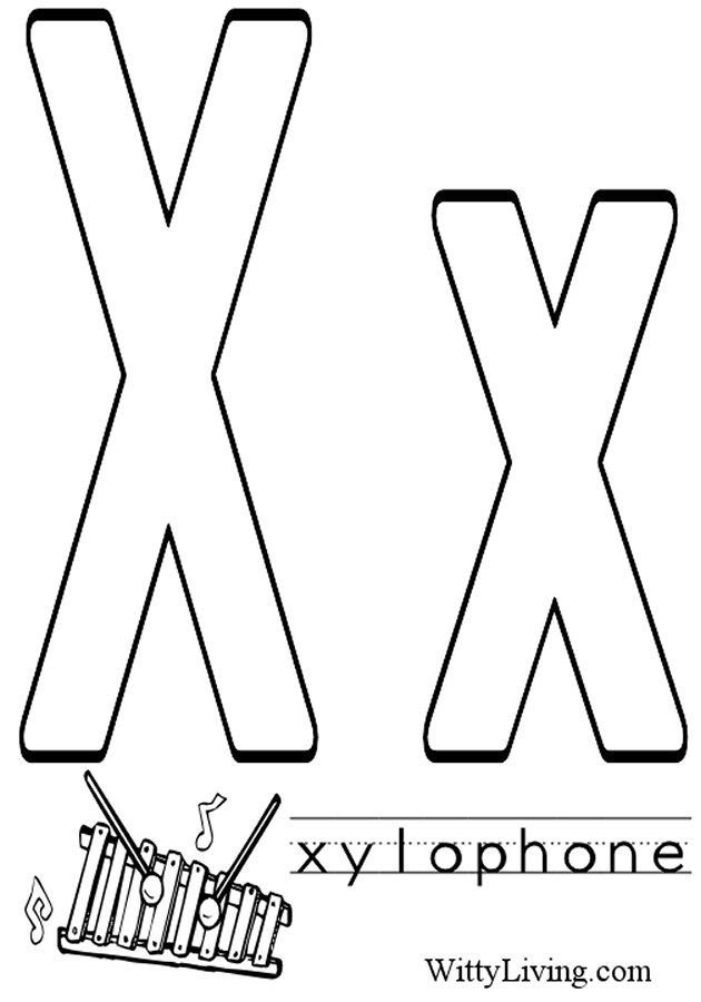 77 Letter X Coloring Pages 16