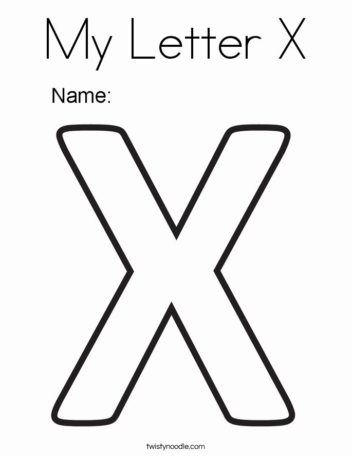 77 Letter X Coloring Pages 17