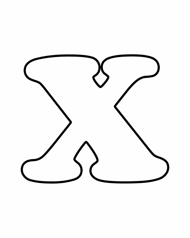 77 Letter X Coloring Pages 2
