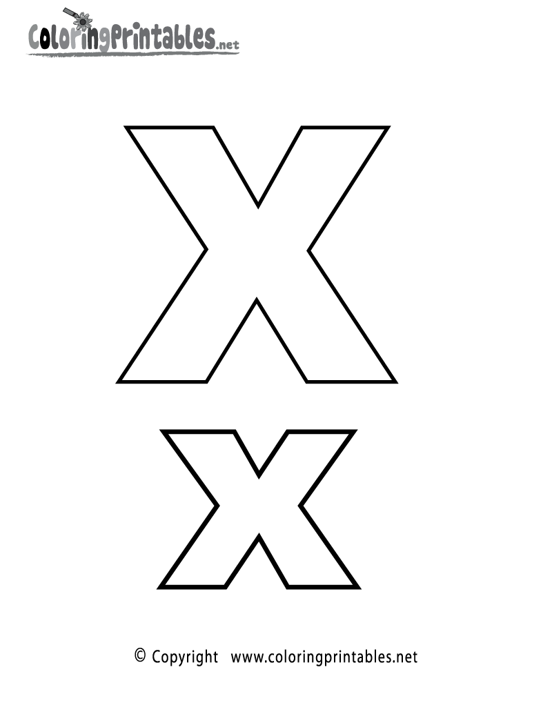 77 Letter X Coloring Pages 23