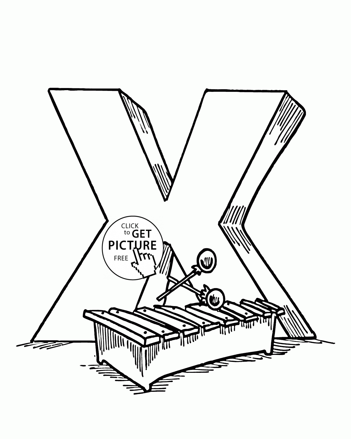 77 Letter X Coloring Pages 24