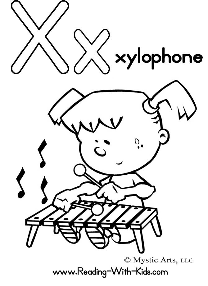 77 Letter X Coloring Pages 3