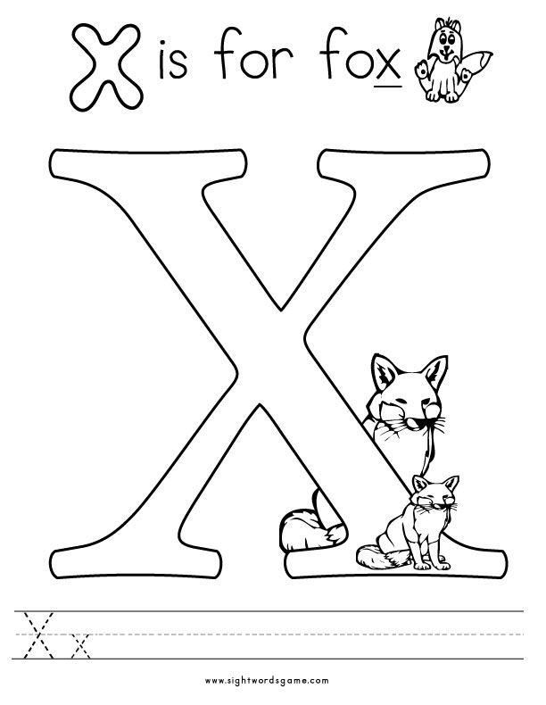 77 Letter X Coloring Pages 4