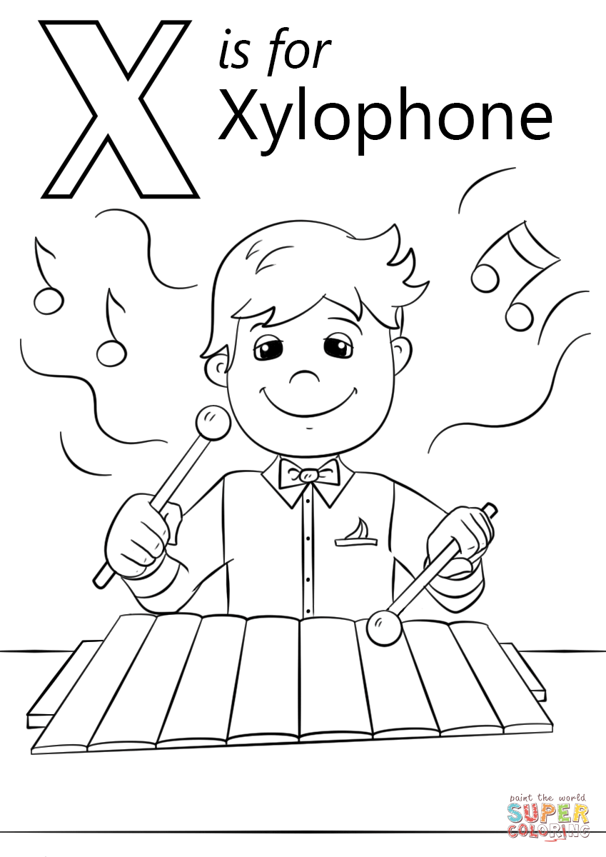 77 Letter X Coloring Pages 40
