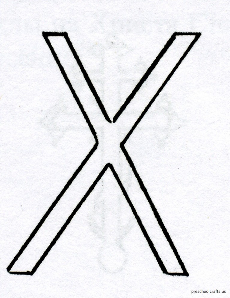 77 Letter X Coloring Pages 44