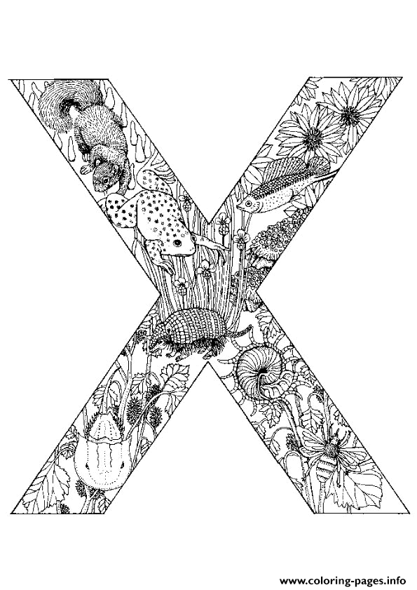 77 Letter X Coloring Pages 5