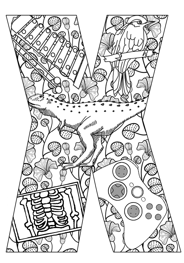 77 Letter X Coloring Pages 56