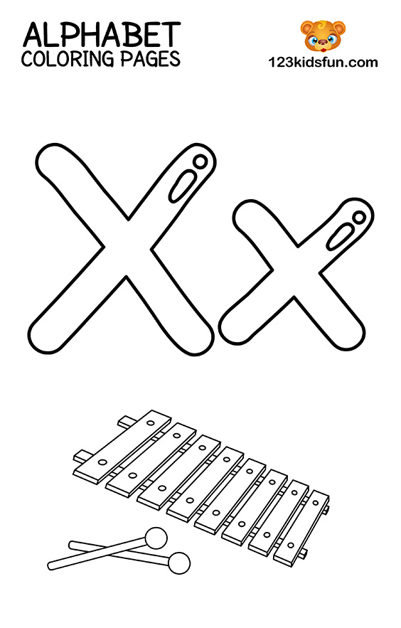 77 Letter X Coloring Pages 60