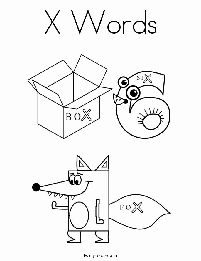 77 Letter X Coloring Pages 65