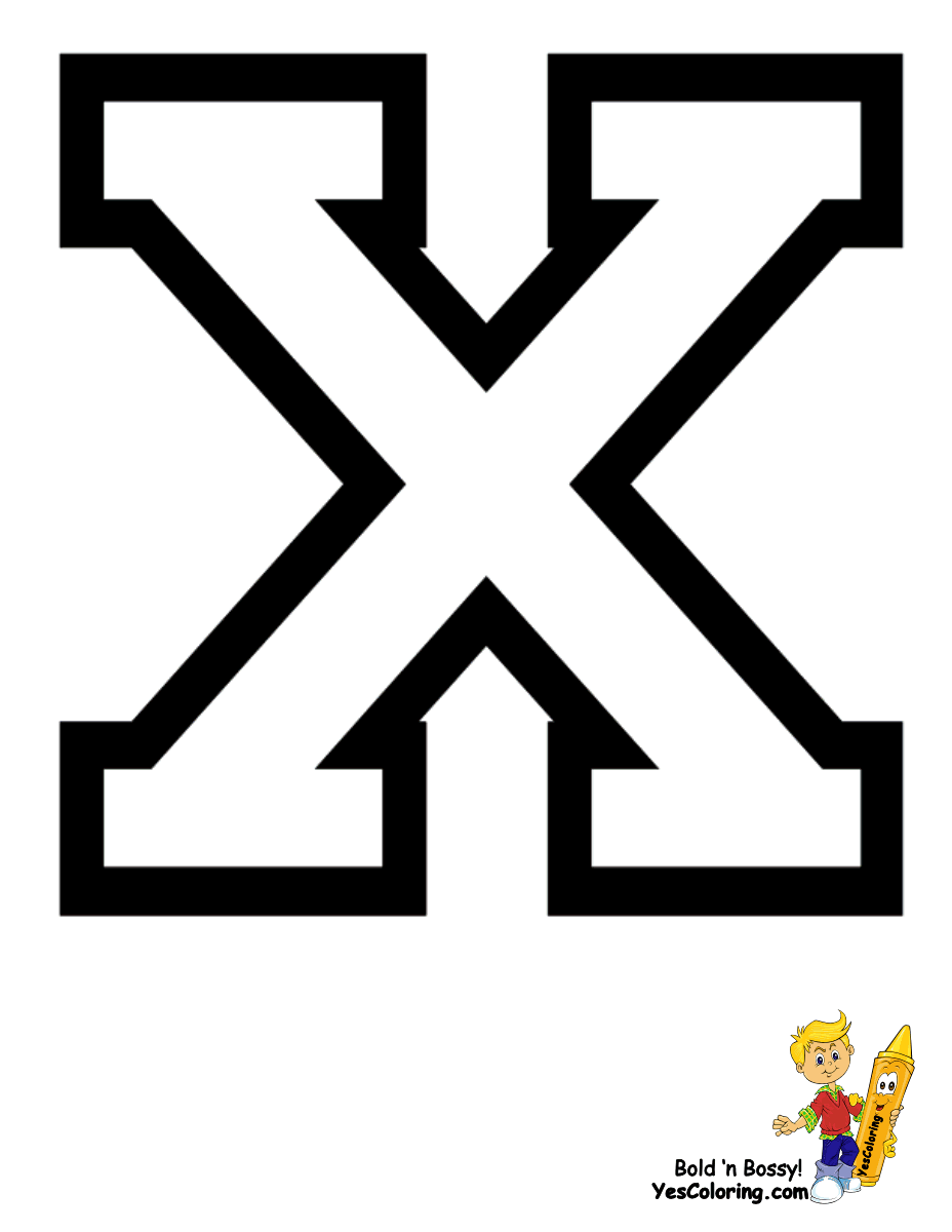77 Letter X Coloring Pages 74