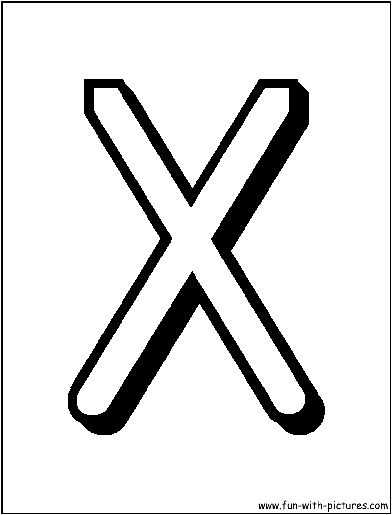 77 Letter X Coloring Pages 77