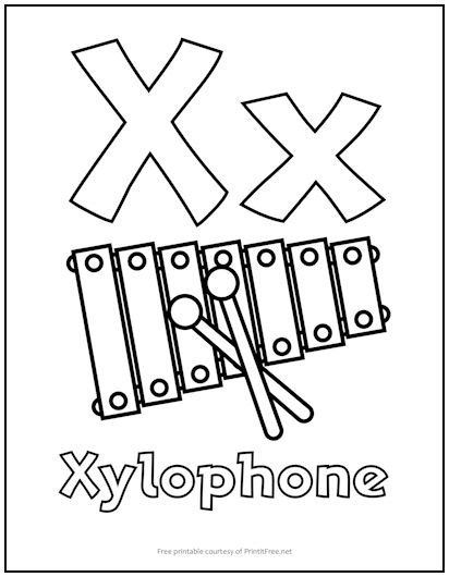 77 Letter X Coloring Pages 8