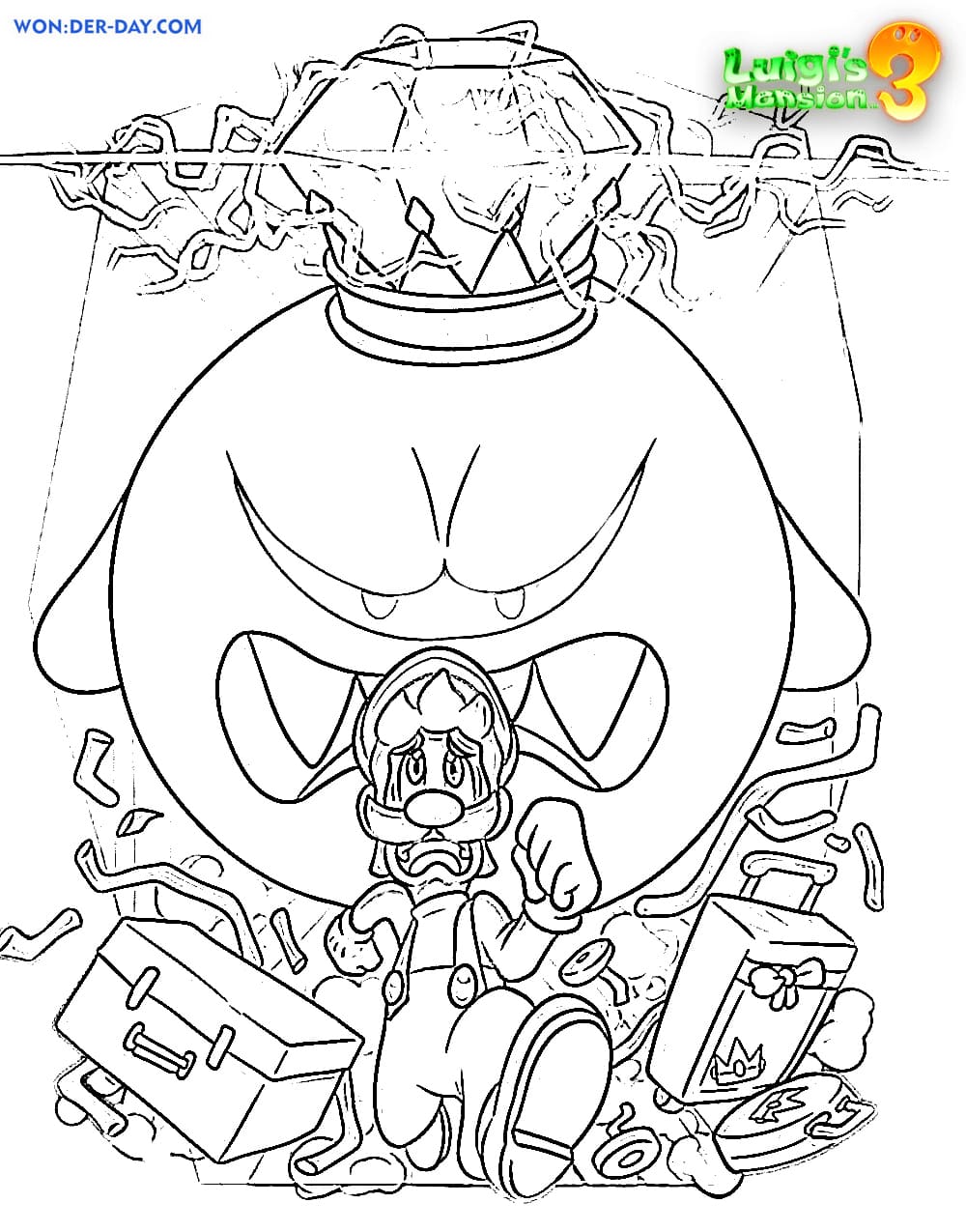 89 King Boo Coloring Page 20