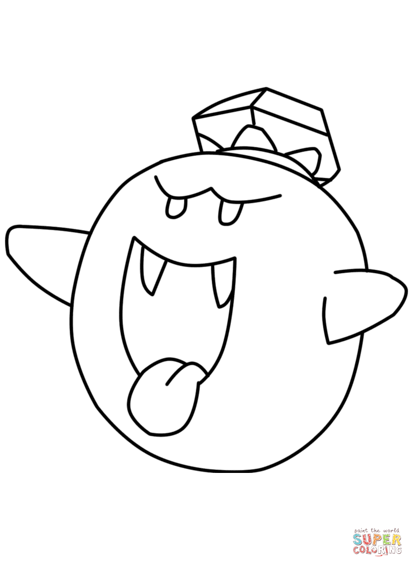 89 King Boo Coloring Page 82