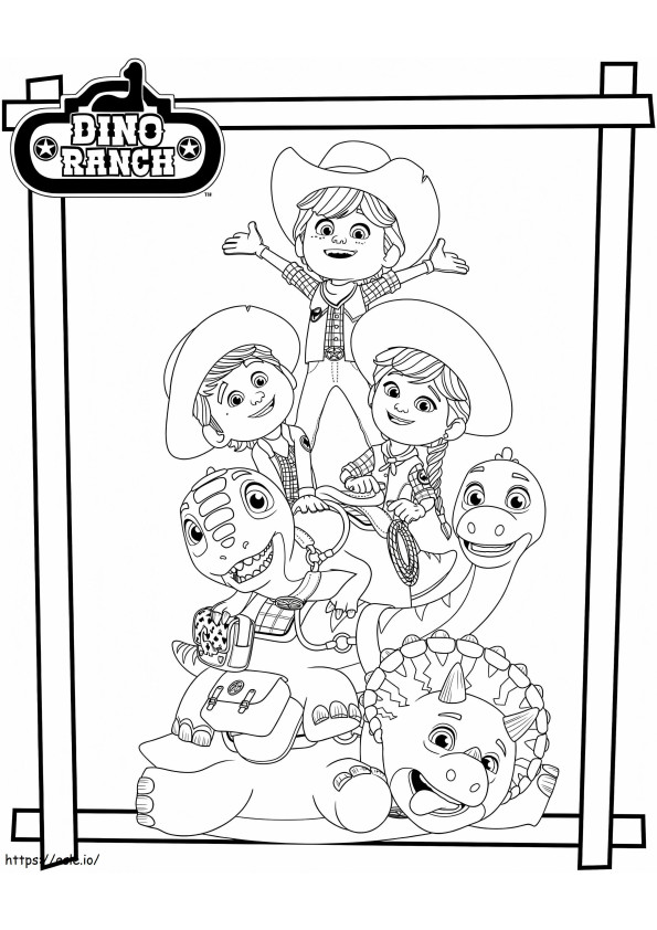 Amazing 50+ Dino Ranch Coloring Page 14