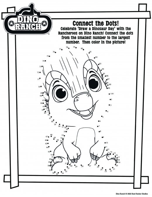 Amazing 50+ Dino Ranch Coloring Page 37