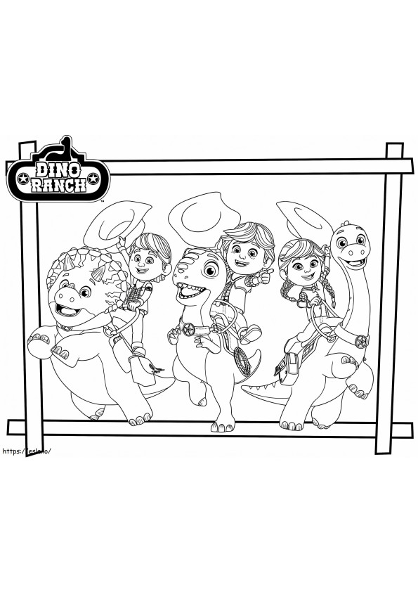 Amazing 50+ Dino Ranch Coloring Page 44