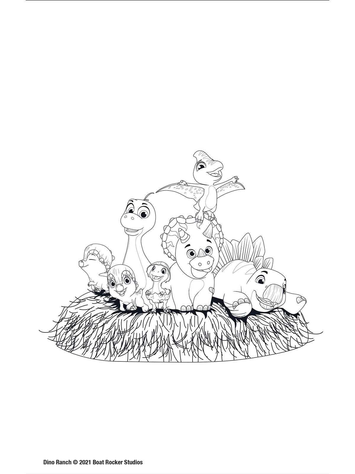 Amazing 50+ Dino Ranch Coloring Page 46