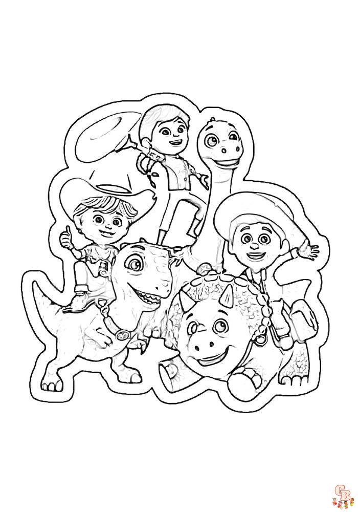 Amazing 50+ Dino Ranch Coloring Page 59