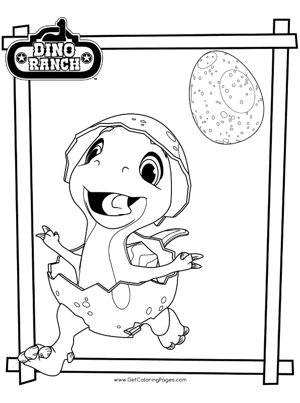 Amazing 50+ Dino Ranch Coloring Page 7