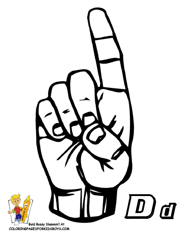 Asl Sign For Coloring 2