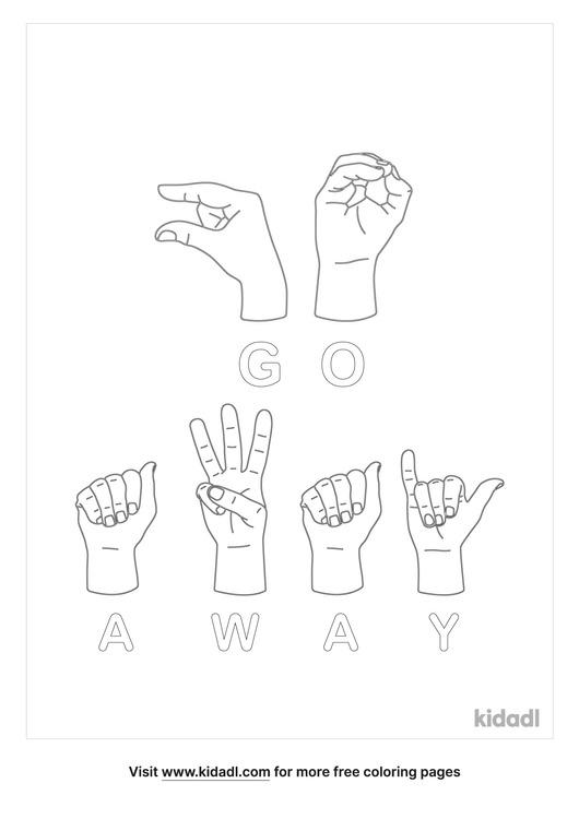 Asl Sign For Coloring 23