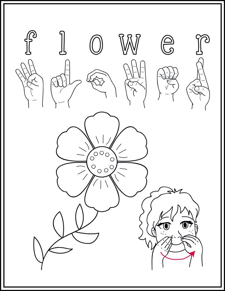Asl Sign For Coloring 26