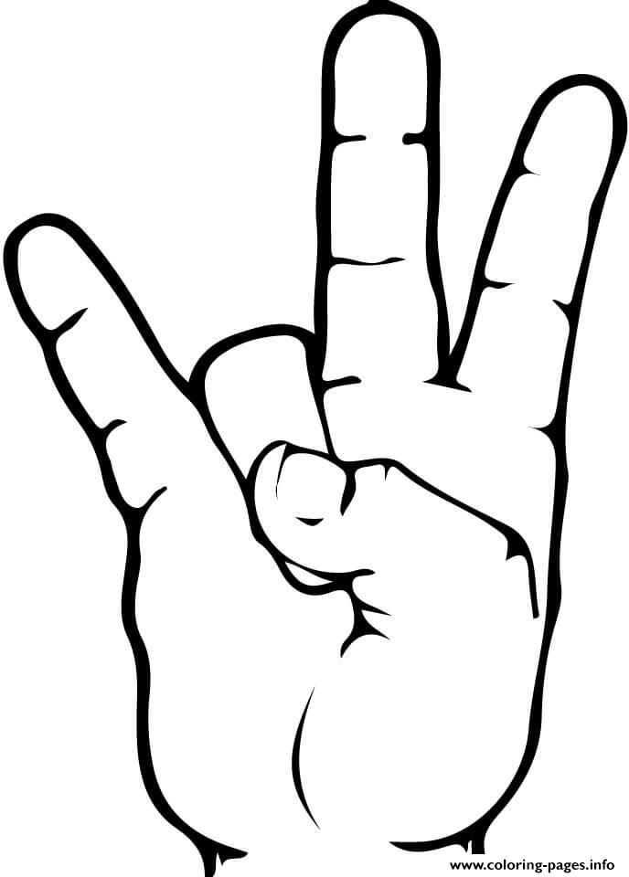 Asl Sign For Coloring 27