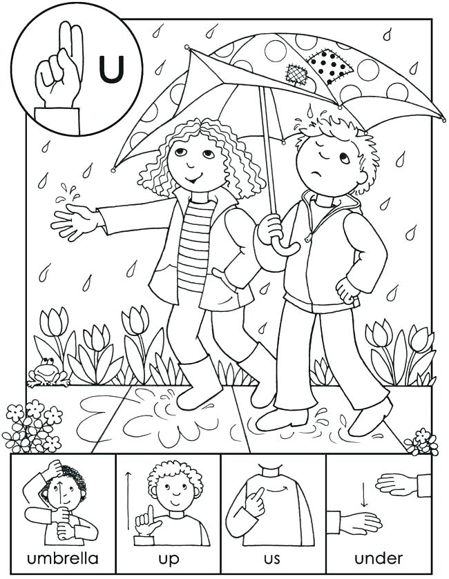 Asl Sign For Coloring 4