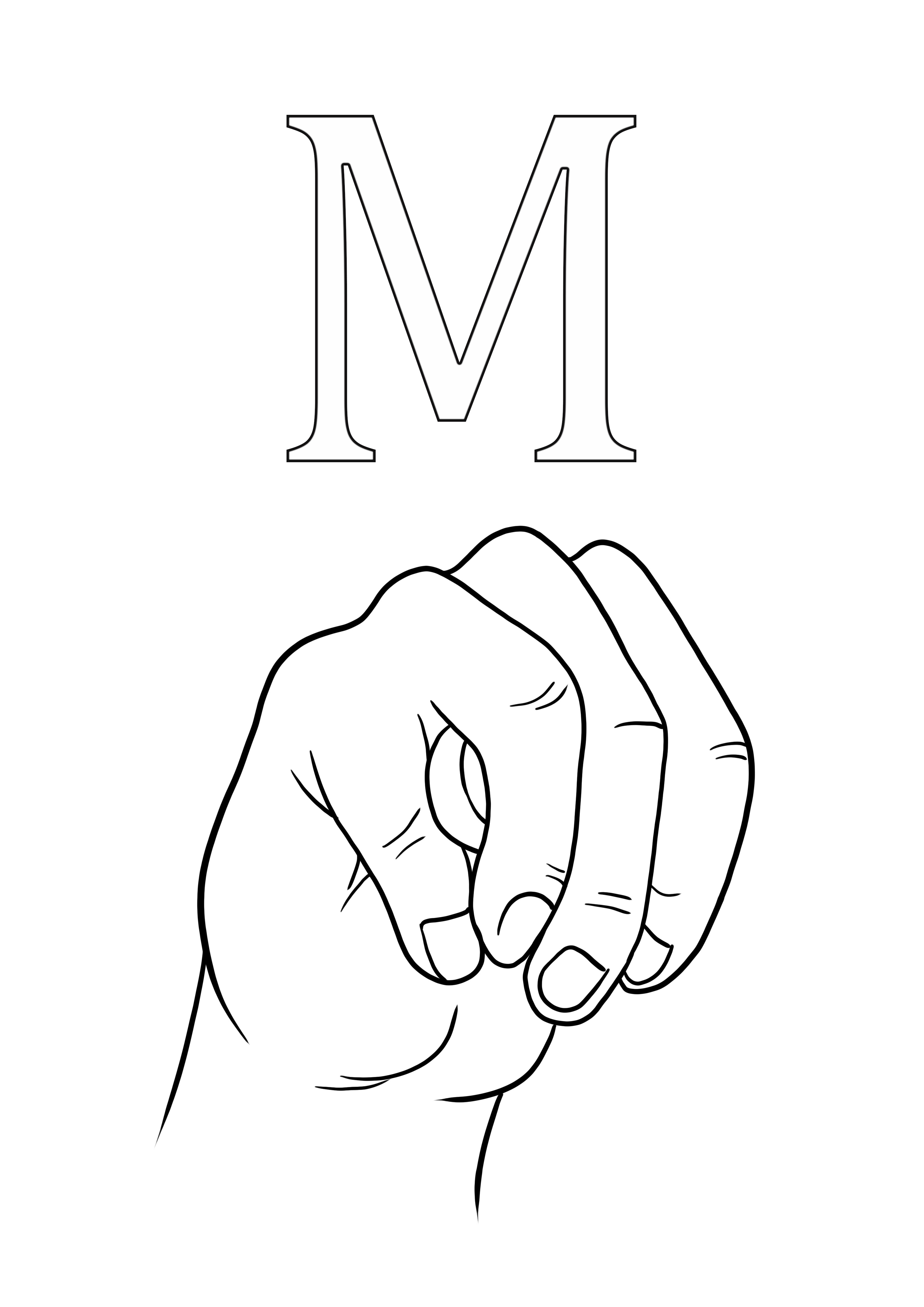 Asl Sign For Coloring 43