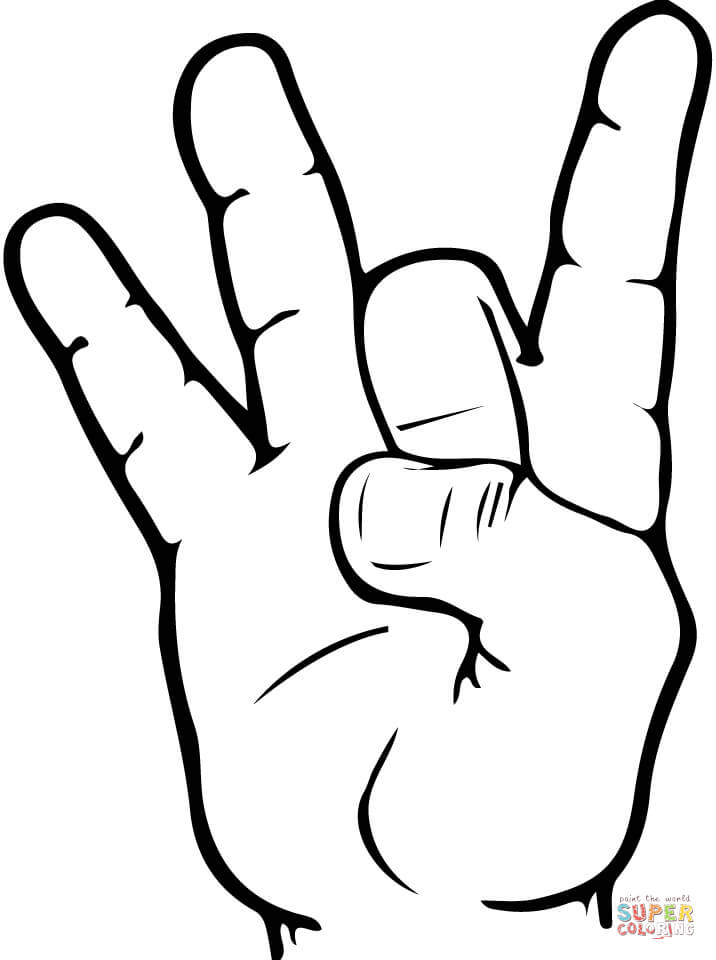 Asl Sign For Coloring 45