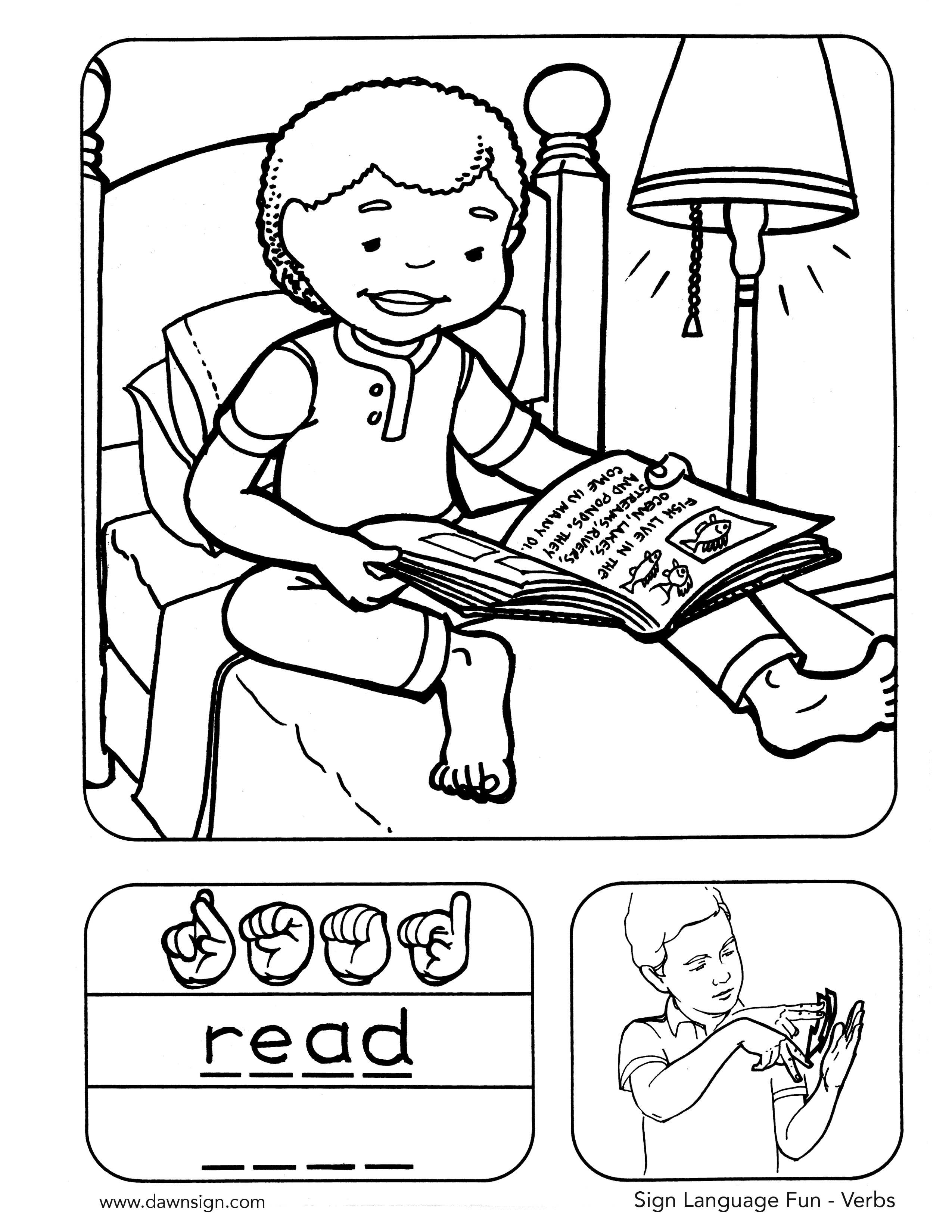 Asl Sign For Coloring 55