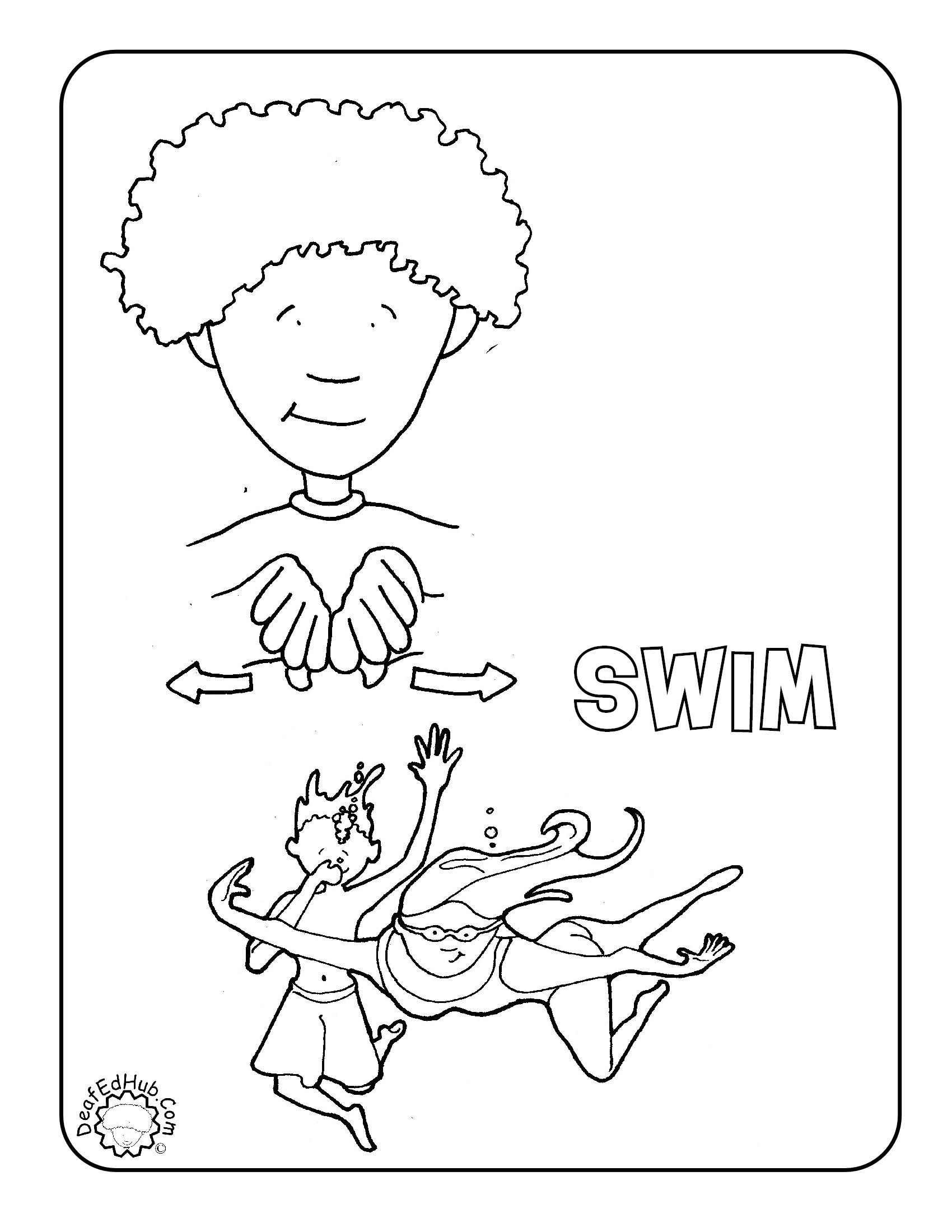 Asl Sign For Coloring 9
