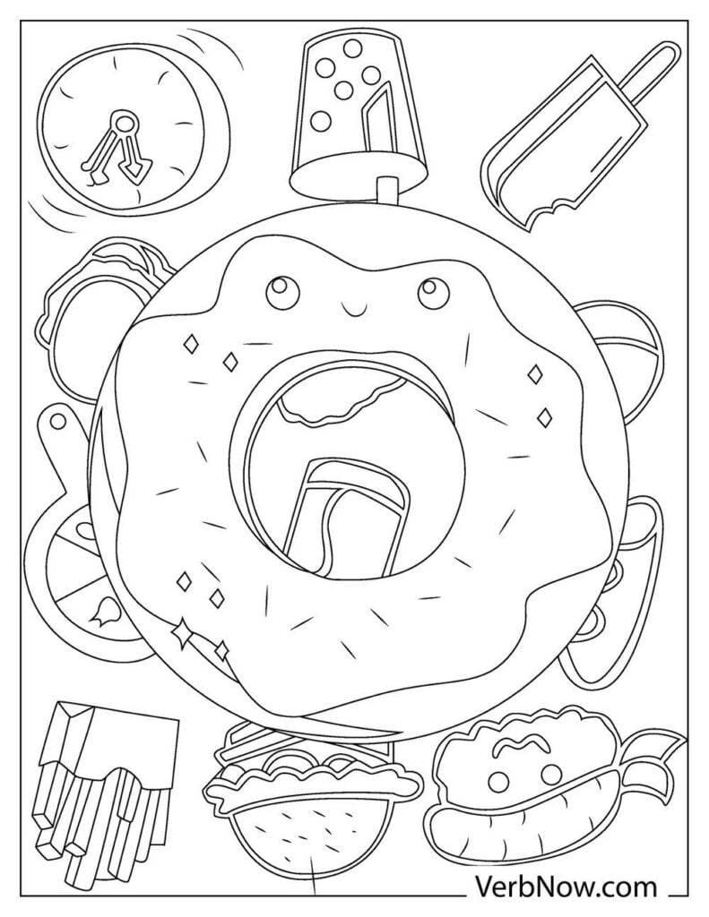 Best 50+ Cute Food Coloring Pages 10