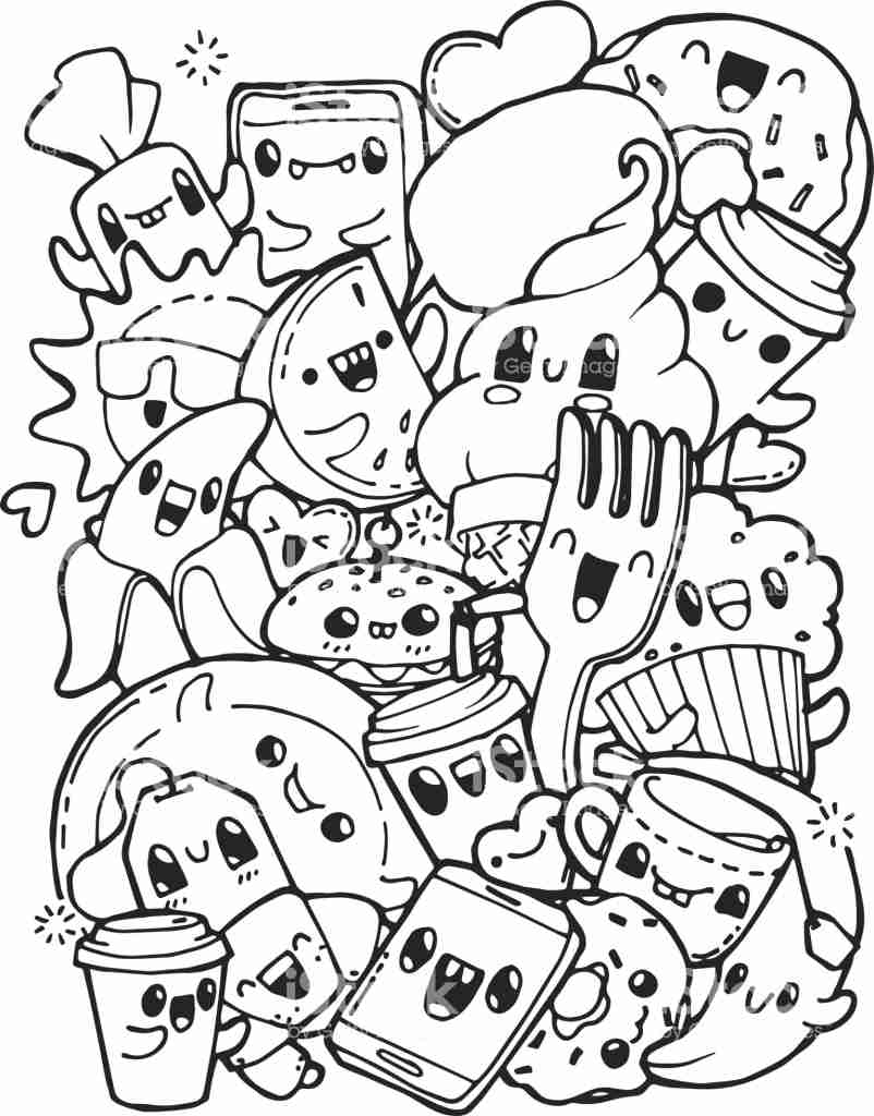 Best 50+ Cute Food Coloring Pages 13