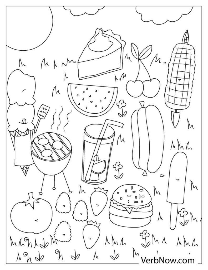 Best 50+ Cute Food Coloring Pages 27